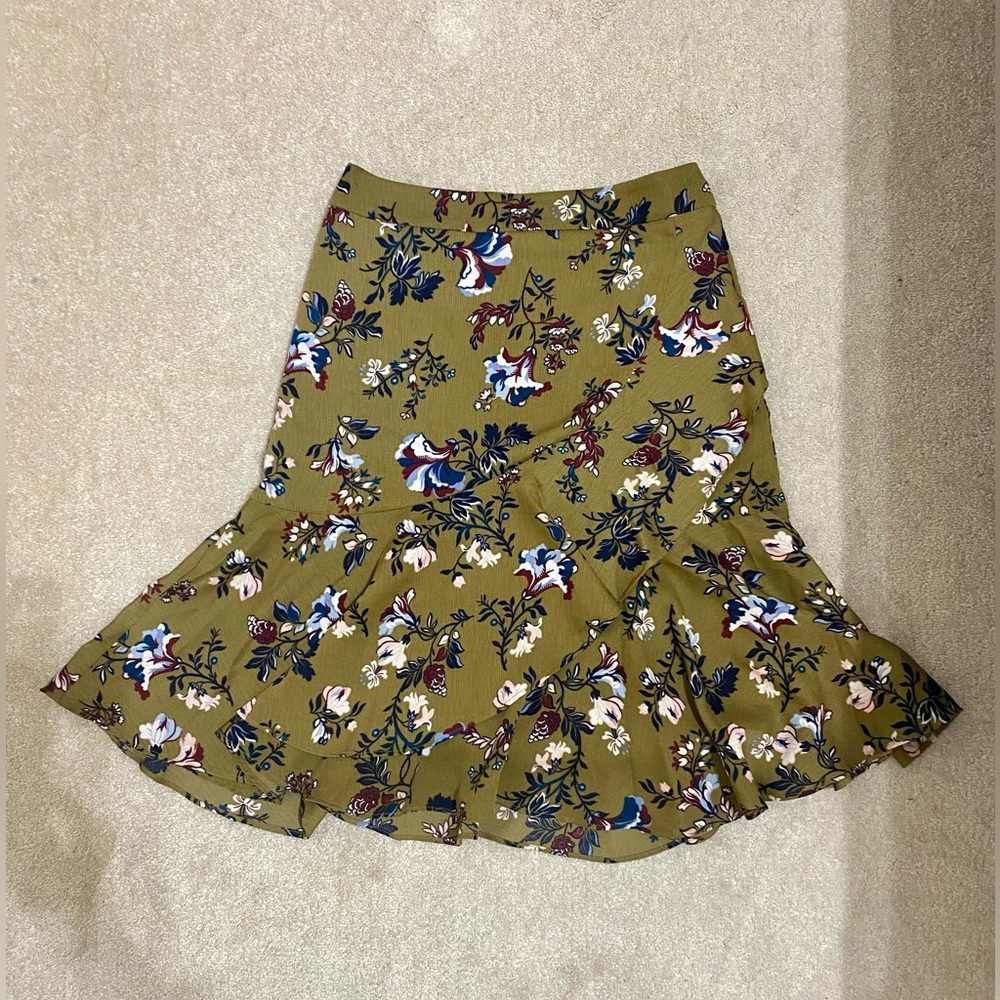 Ann Taylor wrap midi skirt